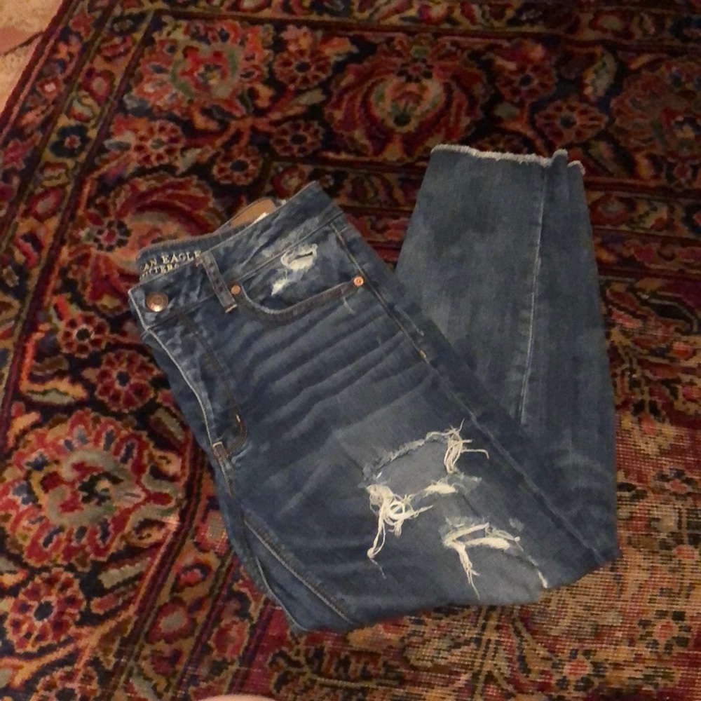 AEO stretch Tom girl jeans